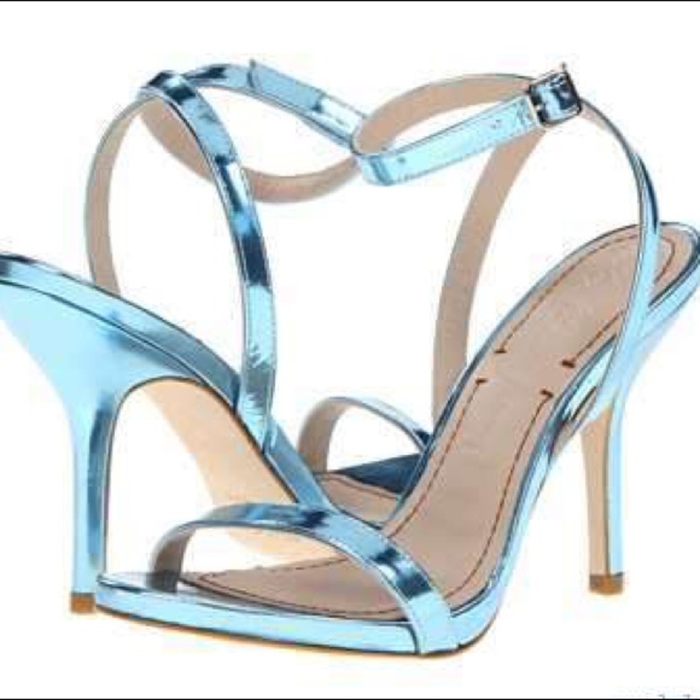 Elizabeth and James blue metallic Heels size 8